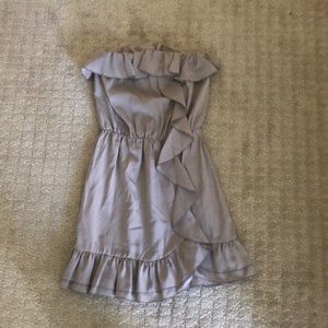 Riffle strapless dress